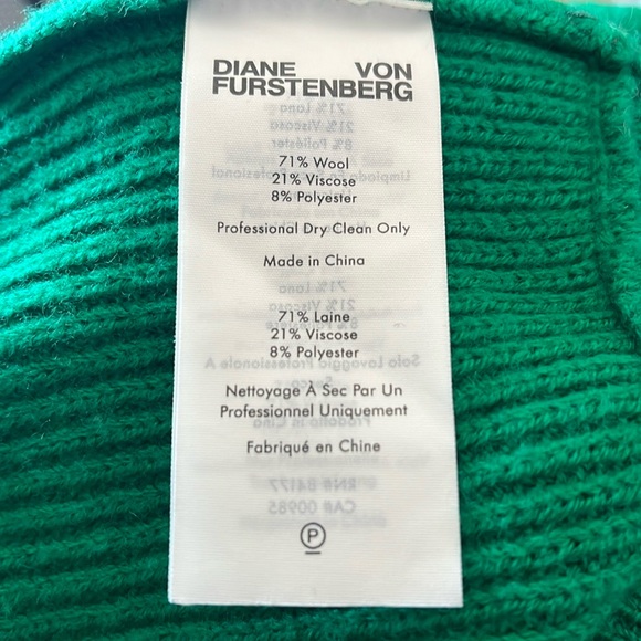 Diane von Furstenberg Madora Cardigan in grass green size medium - Picture 5 of 5